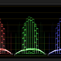 Scopes (DaVinci Resolve) der Sony NEX-FS700EK mit dem Odyssey7Q | Format: DNG RAW | 12 Bit