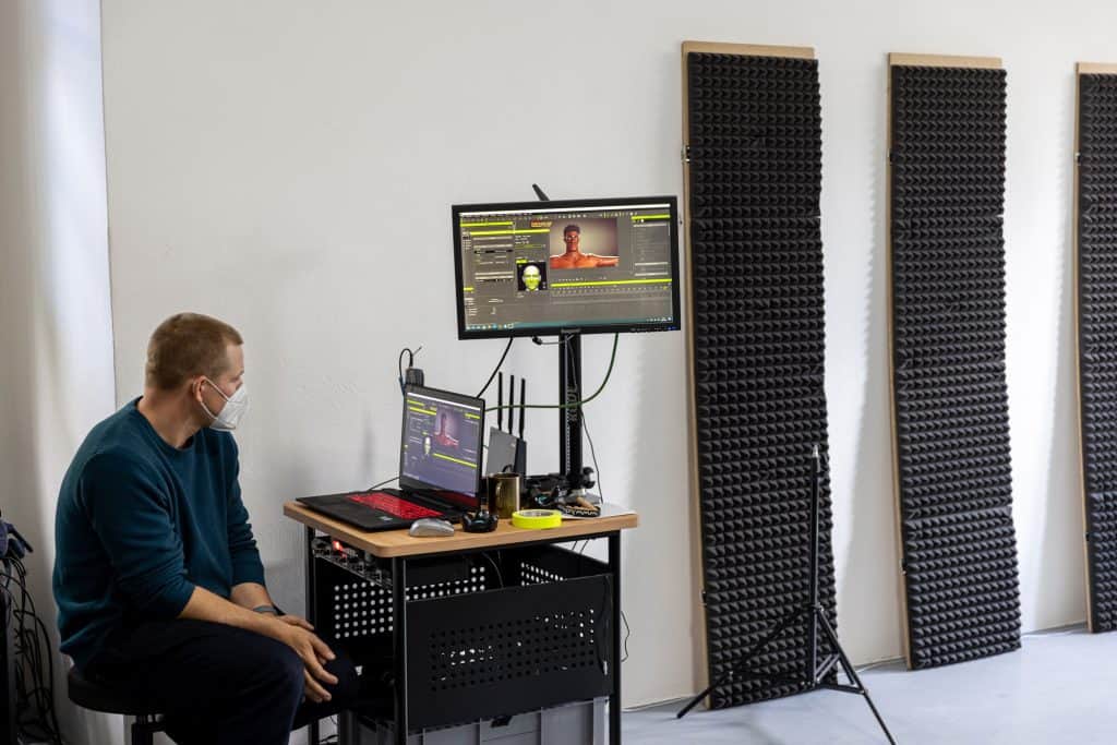 Mocap System von Xsense in der Anwendung 3D Animation am Computer