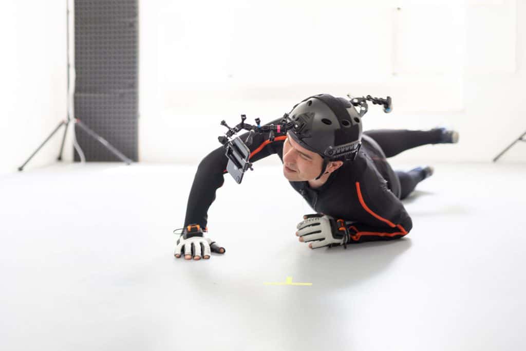 Mocap System von Xsense Studio Aufnahme Tracken menschlicher Bewegungen zur 3D Animation am Computer